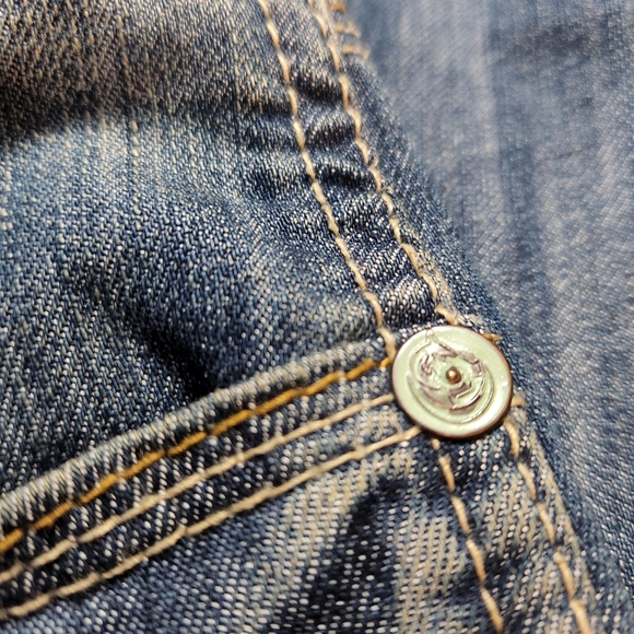 A. Prodigee Medium Wash Straight Leg Jeans Front Wiskering Size 32 x 30 - Picture 9 of 11